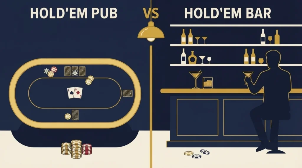 홀덤펍 vs 홀덤바 — 차이점과 선택 가이드