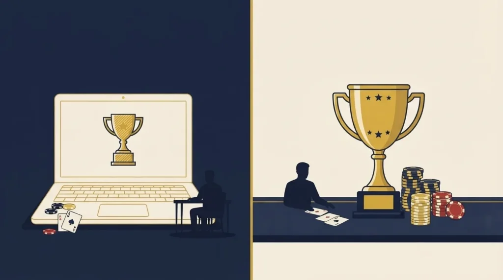온라인 토너먼트 vs 오프라인 토너먼트 비교